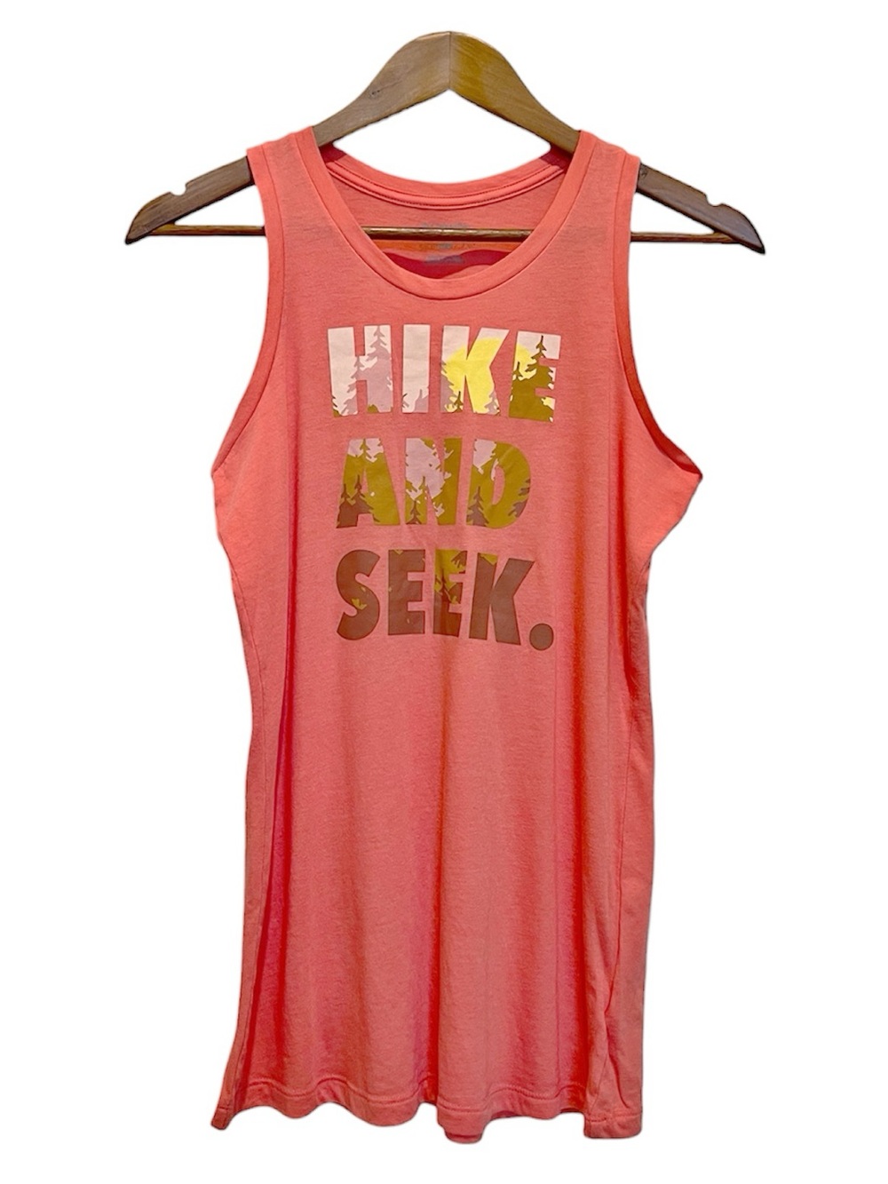 Columbia Hike and Seek Coral Graphic Tank Size Medium